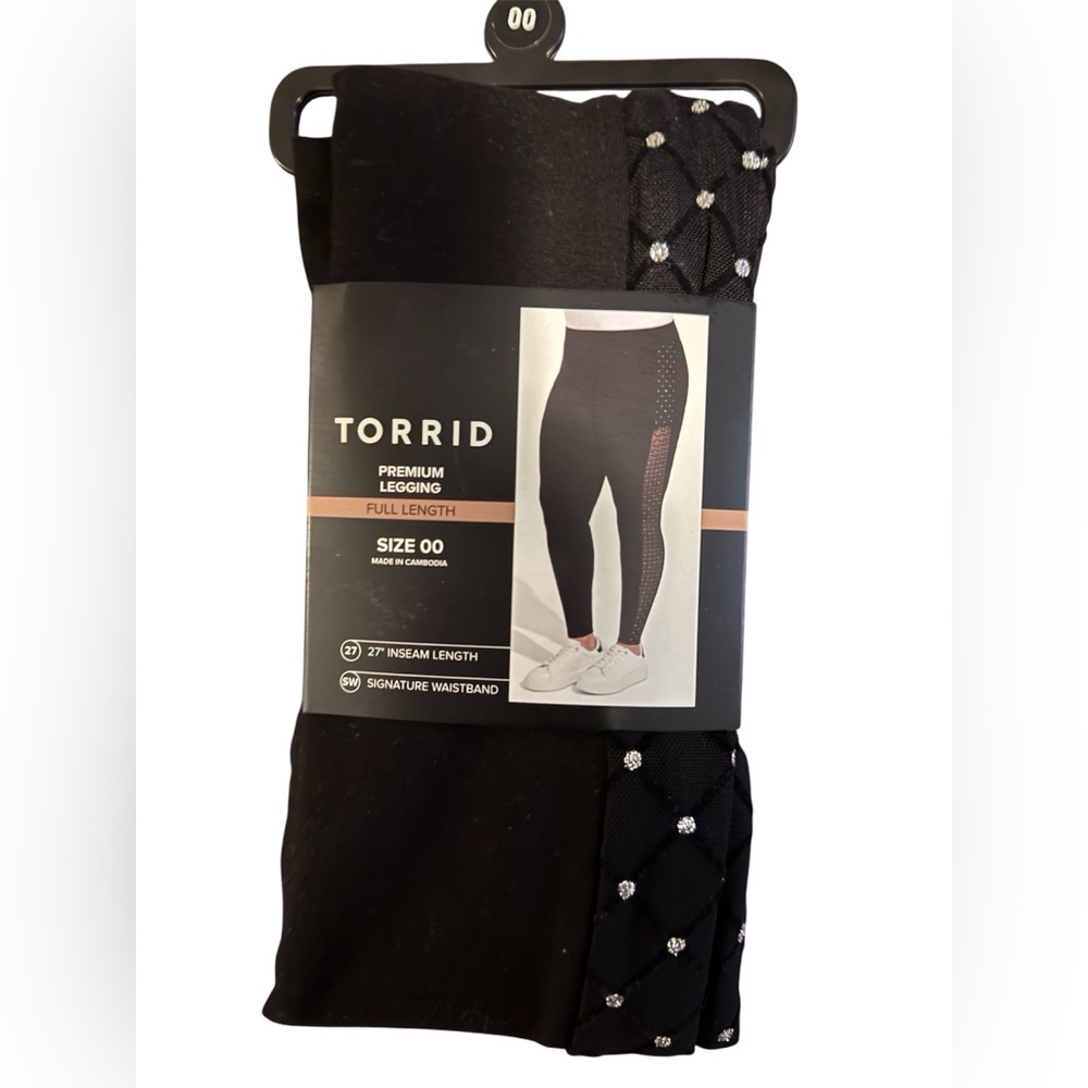Torrid Black Full-Length Embellished Leggings